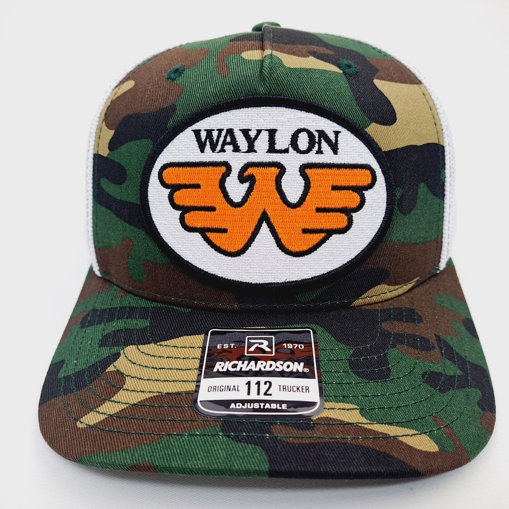 Waylon Patch Richardson 112 Curved Bill Mesh Trucker Snapback Hat Cap